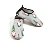 Chintiz Zapatos de agua para mujeres y hombres, gnomo de Navidad, antideslizantes, de secado rápido, suaves, para verano, playa, piscina, surf, yoga, ejercicio, Gnomo Navidad, 36/37 EU