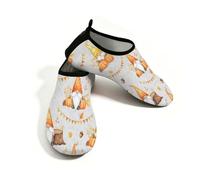 Chintiz Zapatos de agua para mujeres y hombres, gnomo de otoño, cosecha de calabaza, antideslizantes, de secado rápido, suaves, calcetines acuáticos para verano, playa, piscina, surf, yoga, ejercicio