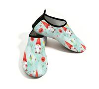 Chintiz Zapatos de agua para mujeres y hombres, primavera amapola, gnomo, antideslizantes, de secado rápido, suaves, calcetines acuáticos para verano, playa, piscina, surf, yoga, ejercicio, Gnomo de