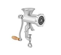 Chio - Picadora de hierro fundido con purpurina nr8, con casquillo de abrazadera, con 2 cuchillas y 2 taladros con orificios de 6/8 mm de diámetro