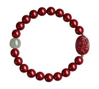 Chiorgone Cinnabar Zodiac - Pulsera de Buda Patrón, amuleto espiritual de Feng Shui para protección y buena suerte, para hombres y mujeres, One Size, Cinabrio, Sin piedra preciosa