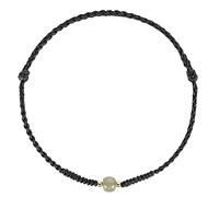 Chiorgone Hetian - Tobillera de jade con cordón negro, talismán de la | Cuerda de nefrita ajustable de 18 a 30 cm para tobillo o muñeca, cuentas chapadas en oro a prueba de sudor