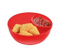 Chip and Dip Serving Tray - Oven Safe Chip and Dip Tray | Chips Ands Dips Bowls | Anti-Soggy Serving Dishs for Snack | Stackable Bread Dipping Bowls, Cracker Divided Platters, Sauce Dipping Dish