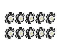 Chip LED, 10 Piezas de Chip LED Ultrabrillante, Cuentas de Luz DIY de 3 V para Lámpara de Mesa de Linterna de Luz de Techo (Luz blanca 3W)
