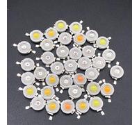 Chip LED de alta luz de 1W 3W,diodo emisor LED de alta potencia de 50 ppcs,blanco caliente/frío,linterna de mano MR16 GU10 Renovación de luz descendente,sin placa de disipador estrella(3W/morado)