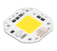Chip LED de Cuentas de Lámpara COB de Alta Potencia para Reflector Interior, Iluminación Artesanal, 220V, Aluminio Duradero a Prueba de Golpes, 2,4x2,4 Cm (100W Blanco cálido 2700K-3000K)