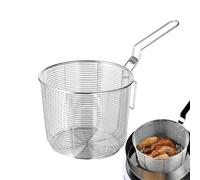 Chip Serving Frying Baskets - Stainless Steel 10 to 17,5 cm | Deep Fry Drain Basket Set Chef Food Presentation Fryer Basket | Crispy French Fries Onion Rings Pasta Serving Hot Pot Kitchen Use