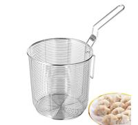 Chip Serving Frying Baskets - Stainless Steel 10 To 17.5cm | Deep Fry Drain Basket Set Chef Food Presentation Fryer Basket | Crispy French Fries Onion Rings Pasta Serving Hot Pot Kitchen Use