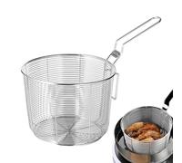 Chip Serving Frying Baskets - Stainless Steel 10 To 17.5cm | Deep Fry Drain Basket Set Chef Food Presentation Fryer Basket | Crispy French Fries Onion Rings Pasta Serving Hot Pot Kitchen Use
