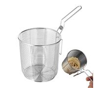 Chip Serving Frying Baskets - Stainless Steel 10 To 17.5cm | Deep Fry Drain Basket Set Chef Food Presentation Fryer Basket | Crispy French Fries Onion Rings Pasta Serving Hot Pot Kitchen Use