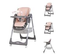 Chiplolino - Trona Primo Cucharilla ruedas plegable arco juego arnés, color: rosa