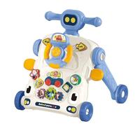 Chipolino 3 en 1 CAR blue: Walky musical multifuncional. Desde 6 meses. Estimula desarrollo sensorial y coordinación. Con luces, sonidos y juguetes coloridos. Ajustable en altura. Cumple norma europea