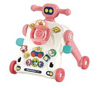 Chipolino 3 en 1 CAR pink: Walky musical multifuncional. Desde 6 meses. Estimula desarrollo sensorial y coordinación. Con luces, sonidos y juguetes coloridos. Ajustable en altura. Cumple norma europea