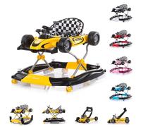 Chipolino 4 en 1 Racer, ajustable, balancín, centro de actividades, colores: amarillo