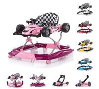 Chipolino 4 en 1 Racer, ajustable, balancín, centro de actividades, colores: rosa