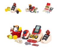 Chipolino Caja registradora de Juguetes, 24 Piezas, escáner, Lector de Tarjetas, Cesta de Frutas, Dinero, Colores: Rojo