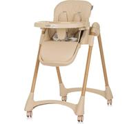 Chipolino Candy Shop - Trona plegable con 4 ruedas, ajustable, reposapiés, color beige