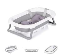 Chipolino Capazo para bebé Isla con cojín plegable, desagüe de agua integrado, color: gris