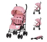 Chipolino Cochecito Milano Buggy hasta 22 kg, respaldo ajustable, plegable, color: rosa