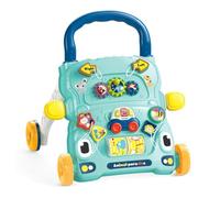 Chipolino FUNNY ANIMALS blue:Andador multifuncional. 6+ meses. Estimula la marcha, equilibrio y coordinación. Luces, sonidos y juguetes coloridos. 2 pilas AAA (no incluidas). Cumple norma europea