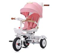 Chipolino Futuro Triciclo para bebé Princess,Multifuncional,sólido y Seguro,Seguro Desde 18 Meses.