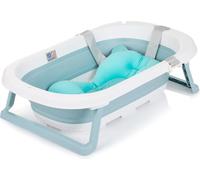 Chipolino Isla - Bañera con cojín plegable, desagüe de agua integrado, color azul