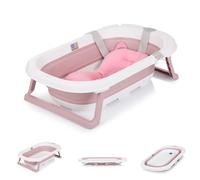 Chipolino Isla - Bañera con cojín plegable, desagüe de agua integrado, color rosa
