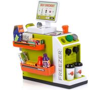 Chipolino Juguetes Supermarket 46 Piezas Caja registradora Comida Taza escáner Dinero Color Verde