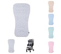 Chipolino - Protector de asiento universal para silla de paseo de algodón transpirable, color gris