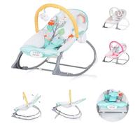 Chipolino Transat Melody 2 en 1 cinturón música vibración función balancelle, colores:verde