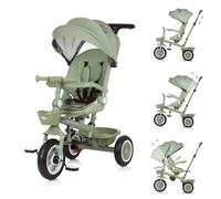 Chipolino Triciclo Marathon 2 en 1, Asiento Reversible, Ruedas de Goma, Techo, Color: Verde