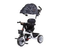 Chipolino, Triciclo Matrix 2 en 1 con parasol, asiento reversible tapacubón, color: Schwarz Gemustert