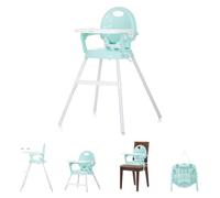 Chipolino - Trona 3 en 1 caramelos elevador, reposapiés, bandeja ajustable, color turquesa