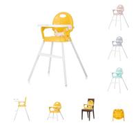 Chipolino - Trona 3 en 1 caramelos elevador, reposapiés, bandeja ajustable, colores: amarillo