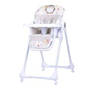 Chipolino YETI sand: Trona Infantil Ajustable en Altura y Reclinable, Bandeja Extraíble y Fácil de Limpiar, Cinturón de 5 Puntos, Resistente, desde 6 Meses a 3 Años, Plegado Compacto