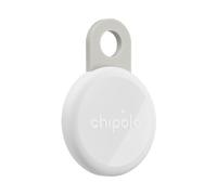Chipolo LOOP - Dispositivo de rastreo Bluetooth Recargable para Llaves | compatible con Buscar de Apple o con Localizador de Google, Llama tu móvil y Alertas Fuera de Alcance en Android - Blanco