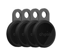 Chipolo LOOP - Dispositivo de rastreo Bluetooth Recargable para Llaves | compatible con Buscar de Apple o con Localizador de Google, Llama tu móvil y Alertas Fuera de Alcance en Android - 4 Pack