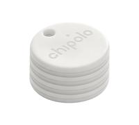 Chipolo One Point - 4 Pack - Buscador de Llaves, Rastreador Bluetooth para Llaves, Bolso - Funciona con la aplicación Encontrar Mi Dispositivo de Google (Solo Android) (Blanco Apagado)
