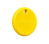 Chipolo Pop Tracker Tag - Colorido, Compatible, rastreador Bluetooth Fuerte | con llamada a tu teléfono y alerta de fuera de rango, funciona con Find Hub en Google o Apple Find My (Amarillo)