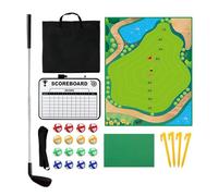 Chipping Game - Juego de juegos de golf adhesivos, 120 x 150 cm | Equipo de entrenamiento Putting Green, Club, práctica de fragmentos divertidos para principiantes, adultos, familia, juegos A