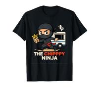 Chippy Ninja Funny Fish, Chips Van Foodie Humor Camiseta