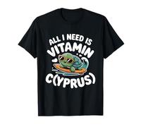 Chipre All I Need Is Vitamin Cyprus Bandera La Isla Chipre Camiseta