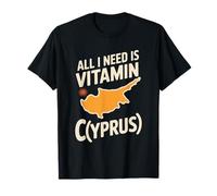 Chipre All I Need Is Vitamin Cyprus Bandera La Isla Chipre Camiseta
