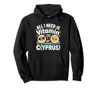 Chipre All I Need Is Vitamin Cyprus Bandera La Isla Chipre Sudadera con Capucha