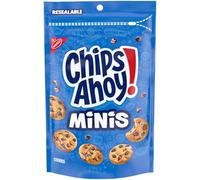 CHIPS AHOY - Bolsa para aperitivos (tamaño pequeño), color marrón