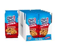 Chips Ahoy Galletas Cookies Extra Pepitas XL, 10 Cajas de 184g | Cookies con extra de pepitas de chocolate y textura crujiente, perfectas para meriendas y compartir