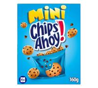 Chips Ahoy Mini Galletas Cookies, Dulces Pepitas de Chocolate, 160g | El sabor original de Chips Ahoy! en formato Mini perfectas para comer de un solo bocado y llevártelo a donde quieras