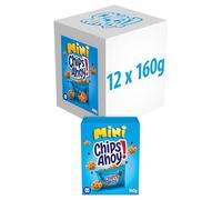 Chips Ahoy Mini Galletas Cookies, Dulces Pepitas de Chocolate, Pack 20 Bolsitas x 160 g