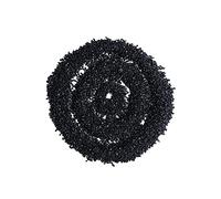 Chips caídos de turmalina Negra, Piedra triturada, curación, Reiki, fabricación de Joyas de Cristal Pascua Turquesa (#02-Black, One Size)