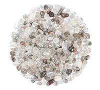 Chips de cristal de Cuarzo Fantasma Verde Piedra triturado natural de 500g, cristales curativos a granel, piedras preciosas de cristal triturado para manualidades, hermoso paquete para regalo